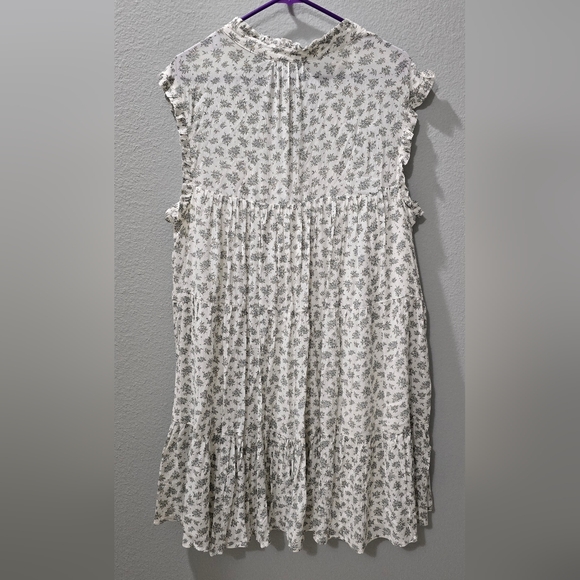 Floral Print Ruffle Sleeve To - Picture 4 of 5